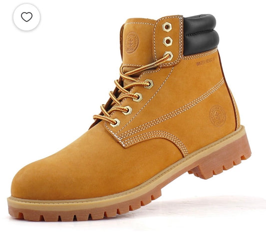 Jacata Men's Soft Toe Work Boots - Wheat - Size 13