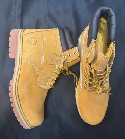 Jacata Men's Soft Toe Work Boots - Wheat - Size 13