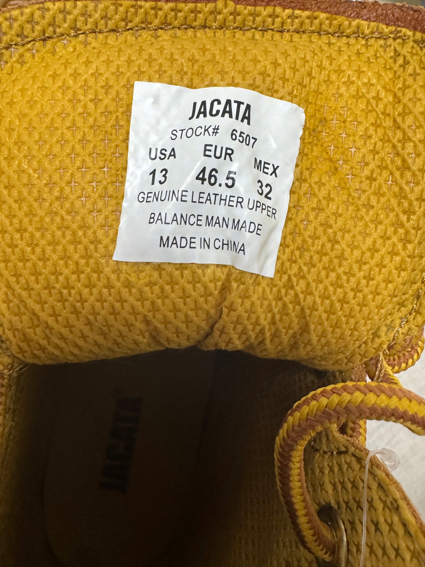 Jacata Men's Soft Toe Work Boots - Wheat - Size 13
